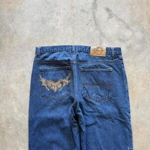 Baggy Eddie Domani Wide Leg Southpole Fox Styl Y2K Vintage Denim Jeans